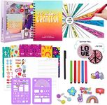 DIY Journal Kit for Girls-Journal for Girls, Teens, Tween-Gifts for Teen Girls 8-14 Years Old-Cool Birthday Gifts for Girls-Stationery Set, Scrapbook & Diary Supplies Set, Journaling Art Crafts Kit