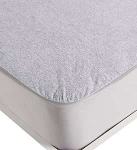 Springtek 100% Waterproof Mattress Protector | Premium Cotton Mattress Bed Cover | Breathable and Non-Allergenic Ultra Soft Fitted Bed Protector | 84x72 Inch, King, Grey