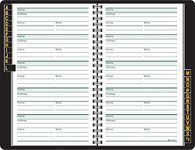 AT-A-GLANCE Telephone/Address Book, Large Print, 500 Entries, 8.38 x 5.38 Inches, Black (80LP1105,Small)