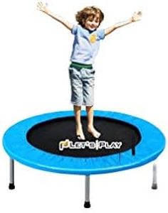 LET'S PLAY® LP-982 Imported Trampoline Jumping Trainer for Kids and Adult, 36 INCH Rebounder Trampoline with Metal Springs and Padding for Indoor and Outdoor 36/38/40/45/48 Inch Size.