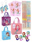 Le Delite Mermaid Theme Party Return Gifts for Kids Girls/Combo Pack of 5 Items I Princess fish Carry Bag,Diary with School Stationary Pencil, Eraser & Keychain (mermaid full combo (10 piece))