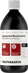 Youth & Earth Liposomal Resveratrol 200mg Wild Berry 250ml - Sirtuin Activation - Mimics Calorie Restriction