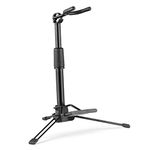 summina Foldable Digital Wind Instrument Stand Adjustable Metal Aerophone Holder Musical Instrument Stand, Black