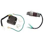 Zunedhys Boat Motor 3B2-06123 Alternator Assy for Tohatsu M8/9.8B & 12V Regulator Rectifier Single Phase Charging System