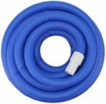 EMAX 15m Swimming Pool Heavy Duty In-Ground Pool Flexible Vacuum Hose with Swivel Cuff, Swimming Pool Suction Pipe 49 feet by 1-1/2 inc, Blue (EMAX-04)