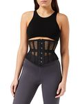 EC EXPO CITY Women Double Steel Boned Heavy Duty Underbust Waist Training Shaper costume Corset (M)