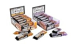 Furocity by Tyson Fury Protein Bars Bundle, Caramel and Choc Fudge Brownie Flavours, 2 Cases of 15 x 60g Bars, 30 Bars Total, 20g Protein per Serving, Low in Sugar, Pre and Post-Workout Snack