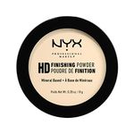 NYX Professional Makeup High Definition Finishing Powder, Pressed Powder, Skin Perfecting, Matte Finish, Oil Absorbing, Vegan Formula, Shade: Banana