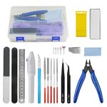 WMYCONGCONG 26 PCS Gundam Model Basic Tools Set Hobby Building Tools Kit with a Plastic Case for Professional Gundam Model Building, Repairing and Fixing