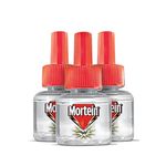 Mortein 45ml x 3 (Buy 2 Get 1 Free), SmartPlus Mosquito Repellent Refill | Mosquito Repellent & Killer | 100% Protection from Dengue Mosquitoes, Pack of 3