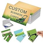 Business Cards Personalised, Personalised Business Cards with Logo/Text Double Sided Print Business Cards Waterproof 300gms for Company, Small Business