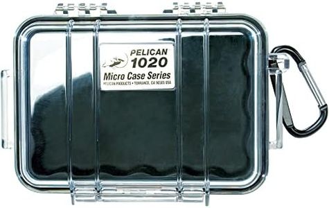 Pelican Products Inc #1020 Micro Case, Clear/Black