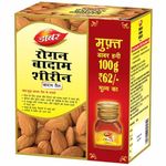 Dabur Roghan Badam Shireen - 100 ml | 100% Pure Sweet Badam Oil | Rich in Vitamin-E | For Healthy Hair & Skin | Sharpens Brain | Improves Digestion | Extracted From Almonds