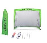 Koolbitz Portable Large Instant Football Goals Set, Outdoor & Indoor Kids Fun Soccer Football Set, Kids Football Goal Net with Ball and Pump, Football Training Equipment