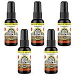 BluntPower (Pineapple, 5 Pack) Concentrated Air Freshener - Premium Oil Based Air Freshener Spray For Home and Car - Long-Lasting Bathroom Spray, Car Freshener, & Odor Eliminator Spray