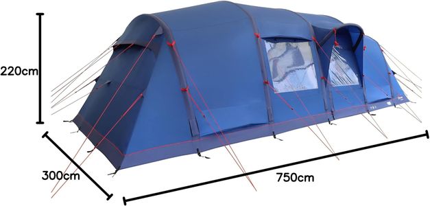 Berghaus Air 800 Nightfall 8-Person Tent – Inflatable Family Shelter