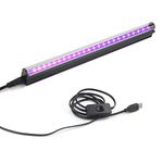 Led Black Light Bar, 10W 1ft USB Portable T5 UV Blacklight Tube Glow in The Dark for Body Paint Room Bedroom DÃƒ©cor Party Supplies Stage Lighting Fluorescent Poster Halloween Club