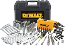 DEWALT Mechanics Tools Kit and Socket Set, 142-Piece, 1/4 & 3/8" Drive, MM/SAE (DWMT73802)