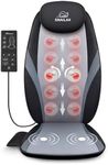 Snailax Shiatsu Back Massager with Heat Massage Chair Pad Kneading Back Massager for Pain Relief Deep Tissue Chair Massage Pad for Office Home, Gifts for Dad,Mom