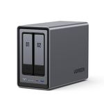 UGREEN NASync DXP2800 2-Bay Desktop NAS, Intel N100 Quad-core CPU, 8GB DDR5 RAM, 2.5GbE, 2 * M.2 NVMe Slots, 4K HDMI, Network Attached Storage (Diskless)