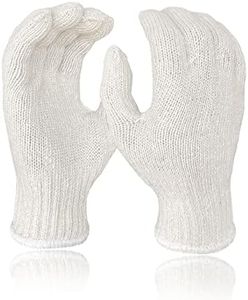 GSAFEME 12 Pairs Cotton Glove Liners for BBQ, Cooking, Grilling, Food Handling - Safety Work Gloves Hand Saver, Medium
