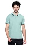 Shiv Naresh Men's Solid Regular Fit Polo Shirt (SNP01C1_Olive L)