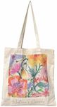 CHOTYE Aesthetic Tote Bag for Women Reusable Grocery Bags for Vacation, Shopping, Travel, Beach (White)