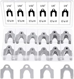 Rustark 144Pcs 4 Sizes 1/64" 1/32" 1/16" 1/8" Universal Auto Alignment Body Shim Assortment Kit for Adjusting Body Parts or Camber Alignment