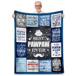 Keeinow Pawpaw Fathers Day Blanket Gifts, Best Pawpaw Ever Gifts, Birthday Gifts for Pawpaw, Papaw Gifts from Grandkids, Paw Paw Gifts for Grandpa, Pawpaw Throw Blanket 60"x50"