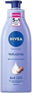 Nivea Crema Corpo Vellutante (1 x 500ml), Irresistibile morbidezza per pelle secca, Formula arricchita con Burro di Karitè e Nivea Siero Idratazione Intensa