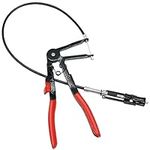 Flexible Hose Clamp Pliers Tool Clamp Tight Wire Tool with 24 Inches Cable - Hose Clamp Removal Tool and Ring Clamp Pliers - Hose Pinch Pliers Type or Flat-band Tools - Wire Long Clip Removal Tool