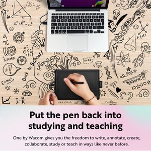 Wacom One Small Drawing Tablet – Compact Digital Art Pad