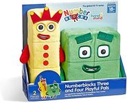 hand2mind Numberblocks Three and Four Playful Pals, Small Plush Figure Toys, Cute Plushies, Stuffed Toys, Preschool Number Toys, Math Learning Toys, Toddler Imaginative Play, Birthday Gifts for Kids