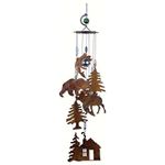 Sunset Vista Designs Wilderness Wonders Rustic Cabin Wind Chime, Medium