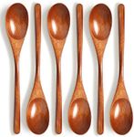 Wooden Spoons, 6 Pieces Wood Soup S