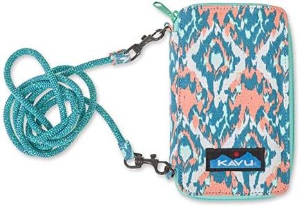 KAVU Go Time Bi-Fold Crossbody Wallet with Rope Strap - Beach Paint