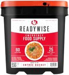 ReadyWise, 60 Servings, Lunch & Dinner, 13 Different Recipies, Grab & Go, Freeze Dried, 25 Years Shelf Life, Emergency Food, 7 Days Food For 1 Person