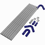 Blue 25ft (7.5m) Gutter Vacuum Pole Kit Long Reach Drain Pipe & Gutter Cleaning System