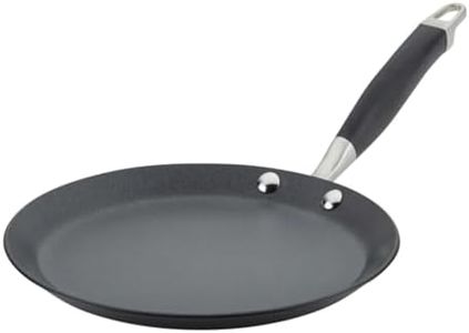 Anolon Advanced Home Non-Stick Crêpe Pan 24cm – Hard-Anodised Aluminium, PFOA-Free, Oven Safe to 200°C, SureGrip™ Handle, Easy Clean, Metal Utensil Safe – Bronze Finish