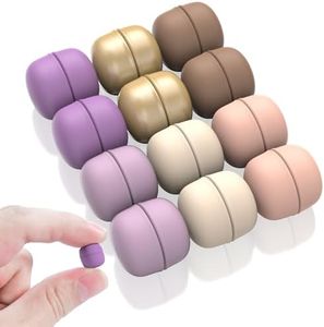 Ofiuny 12Pcs Hijab Magnets Strong Pinless Magnetic Pins Hold No Damage to Fabric Multi Use Safety Pins for Everyday Hijab Scarf Wearers