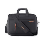 American Tourister Men Activair Briefcase Polyester Handbag (Black, Free Size)