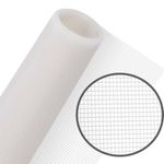 Turtlegrip 120 GSM Fiberglass Windows Mosquito Net Roll. DIY Cut to Any Size, for Small & Big Windows. Highly Durable and Best in Class (Size 180cms*20meter, Color: White)