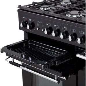 Rangemaster Toledo Dual Fuel Cooker, 90cm – Stainless Steel Range