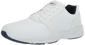 Propet Mens Stability X Walking Walking Sneakers Shoes Casual - White, White/Navy, 15 X-Wide