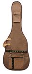 Mexa Acoustic Guitar Bag/Case/Cover for 39; 40; 41; 42 Inches Guitar - Hand Made Multi Color Ethnic Handloom Fabric - Men and Women. (Handmade Carbon Bronze Ethnic Handloom Fabric)