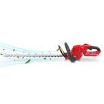 Sharpex 40V Cordless Hedge Trimmer | Brushed Motor | 610mm Laser-Cut Blade | 180° Rotating Rear Handle | Battery & Charger Included | BIS Certified | Red