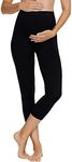 Bonds Women's Maternity Cropped Legging Hosiery, Black, Medium-Large UK