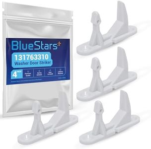 BlueStars Ultra Durable 131763310 Washer Door Striker Part - Compatible with Frigidaire & Kenmore Washers - Replaces 131763300 AP3580441 PS890617 - PACK OF 4