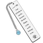 HULALA Best Nana Bookmark Gifts for Mothers Day Birthday Christmas from Grandchildren I Am As Lucky As Can Be Because The Best Nana in The World Belongs to Me