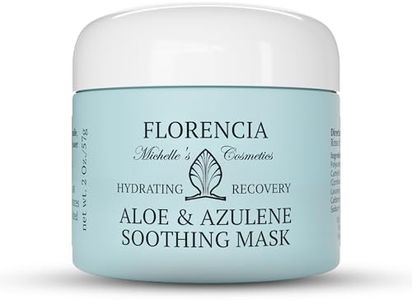 Florencia Aloe & Azulene Hydrating Gel Mask - Oil-Free Hydration for Dry, Dehydrated Skin - Soothing Recovery Mask with Hyaluronic Acid, Green Tea, Aloe & Azulene, 2 oz
